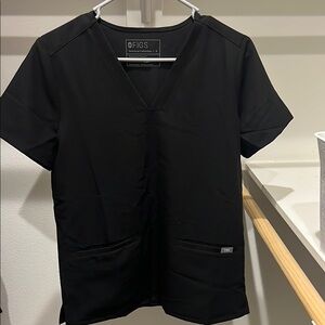 FIGS Black Scrub Top and Bottoms